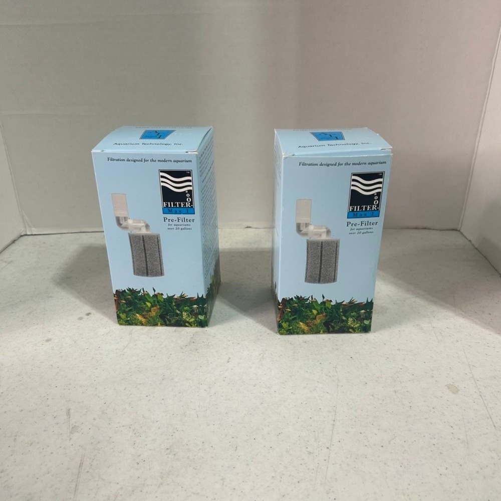 Lot of 2 Aquarium Technology Inc ATI Filter-Max I Pre-Filter for 20+ Gallons